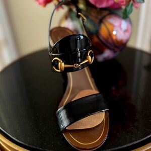 GUCCI  Sandals, Black, SZ 8